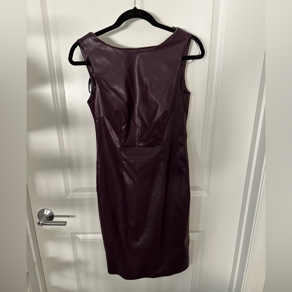 Calvin Klein Purple Zipper Detail Dress